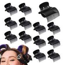 10PCS Hot Roller Clips,Hair Curler Claw Clip for 1 Count Pack of 10 , Black