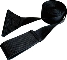 RV Camper Awning Pull Down Straps, 96" Universal Fit, Black (1 Unit)