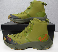 Under Armour UA Charged Expanse Waterproof Canteen Green Mid Boots Mens Sz 10.5