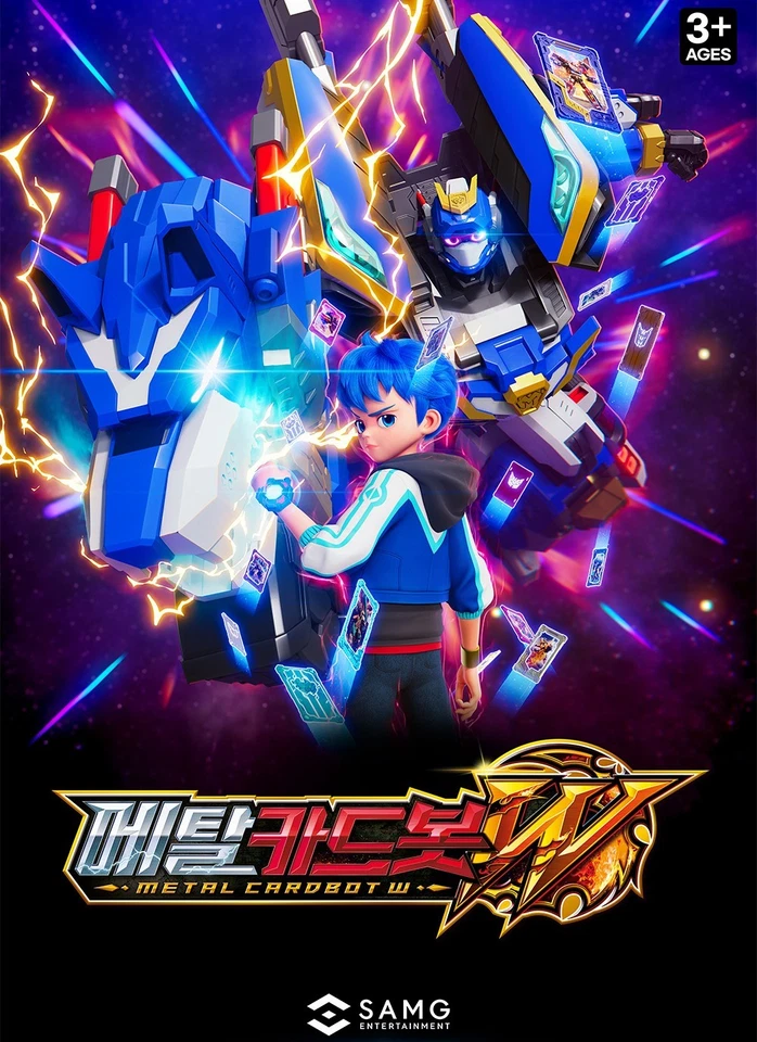 Metal Cardbot W BLUE COP W Police Petrol Car Transforming Robot Car Toy 2025 - Image 2 of 4