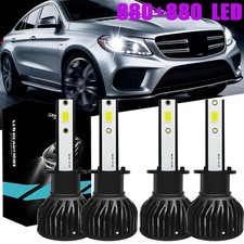 4Pcs 880 890 892 893 899 6000K Super Bright White LED Fog Light Driving Bulbs
