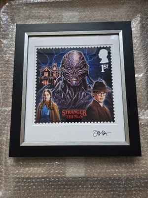 Stranger Things signierter gerahmter Vecna Briefmarkendruck von Royal Mail - 64 von 150  