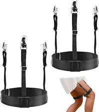 Adjustable Elastic Shirt Stays Holder Garter with Non-Slip Locking Clamps for Me
