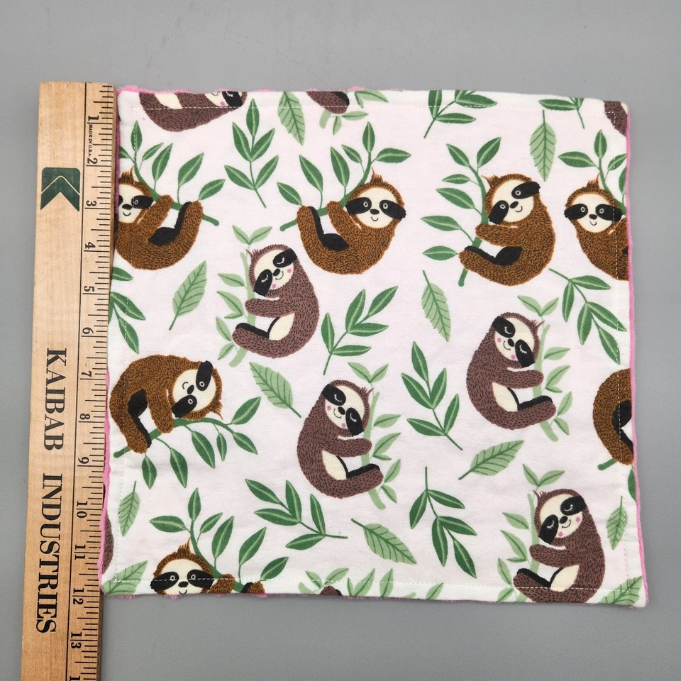 Lote de 8 - Manta de seguridad Lovey hecha a mano para bebé o niño pequeño Foto 3 de 4