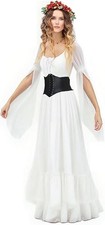 Women s Halloween Renaissance Fairy Gothic Witch Dress, Medieval Victorian