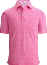 Alex Vando Mens Golf Shirt Moisture Wicking Quick-Dry Short Sleeve Casual Polo S