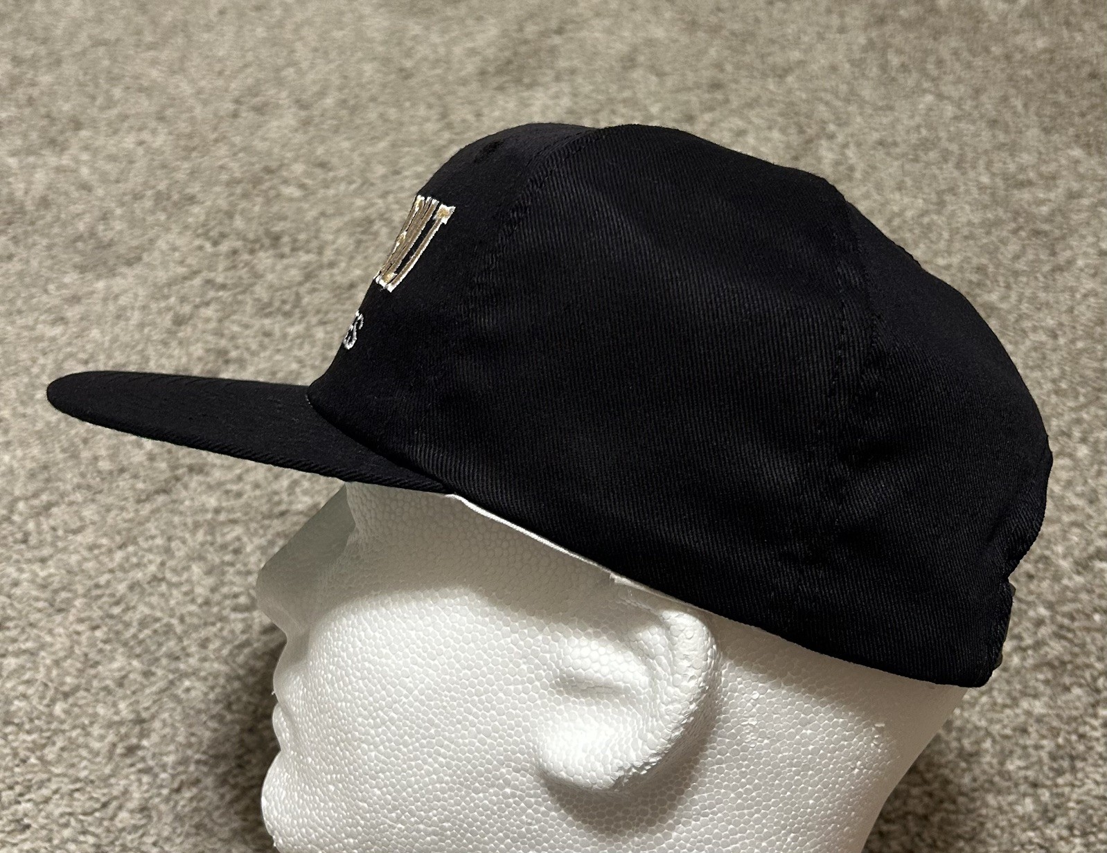 Vintage 90s Vanderbilt Commodores Twins Enterprise SnapBack Hat 1990s Black