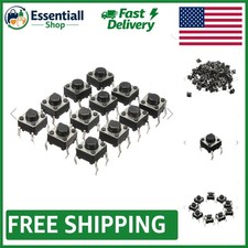 High Precision 6x6x5 mm Tactile Push Button Switch - 100 Pcs for DIY Electronics