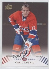 2008-09 Upper Deck Montreal Canadiens Centennial Set Craig Ludwig #52 0f8