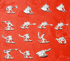 Ral Partha Lizardmen Dungeons and Dragons Pre Slotta Metal Miniature lot of 15