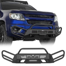 Steel Front Bumper W Side Tube Guard Led Lights For 2015-2020 Chevy Colorado Steel Front Bumper W Side Tube Guard Led Lights For 2015-2020 Chevy Colorado