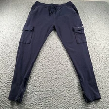 YOUNGLA Mens Cargo Joggers Sweatpants Casual Lounge Drawstring Pockets XL