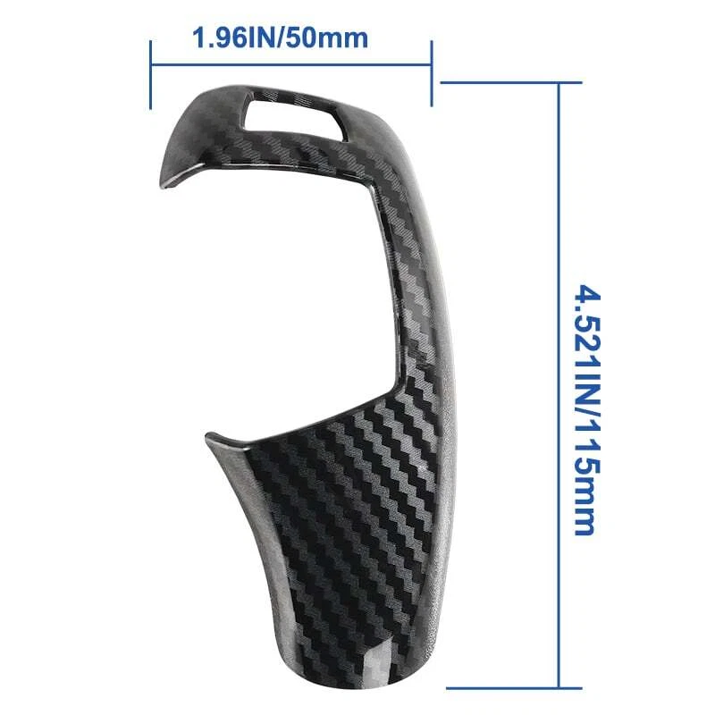 Cubierta de cambio de marchas de fibra de carbono negra para BMW X3 X4 X5 X6 328i 535i 320i 335i Foto 4 de 4