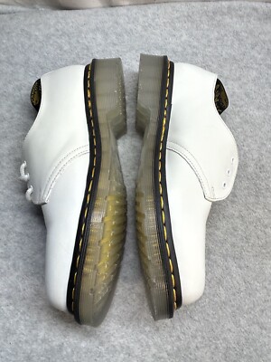 NEW Dr Martens 1461 Iced Smooth White Leather Oxford Shoes M7 / W8