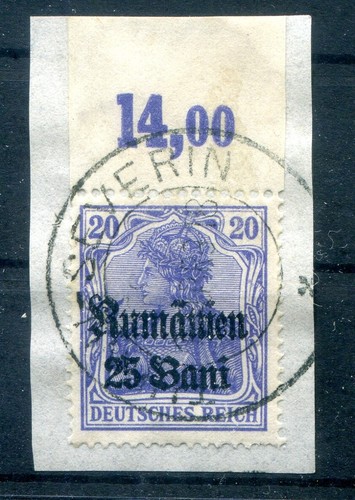Romania 11b Por Margine Superiore Timbrato Luxury Letter Piece (L0261