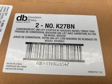 New Dearborn Brass Brushed Nickel Uni Lift Bath Waste Conversion Kit A16