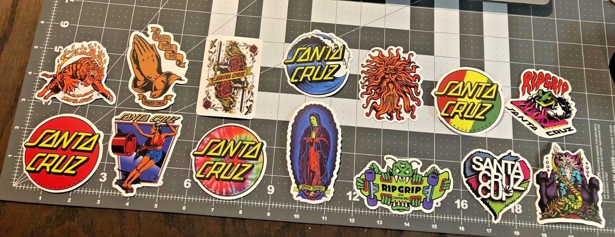 Vinyl Sticker Santa Cruz Hand Logo - 5 Inch Waterproof Decal For Laptop & Car KTA19 KTA50 Actuator