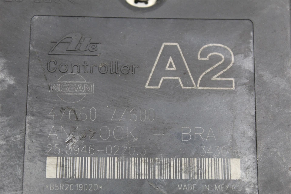 476607Z600 Nissan Xterra 2001-02 ABS Control de freno antibloqueo OEM 5C1 262 Foto 2 de 4