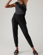 ATHLETA Coaster Luxe Jogger Nirvana High Waisted Black Women Size XS New
