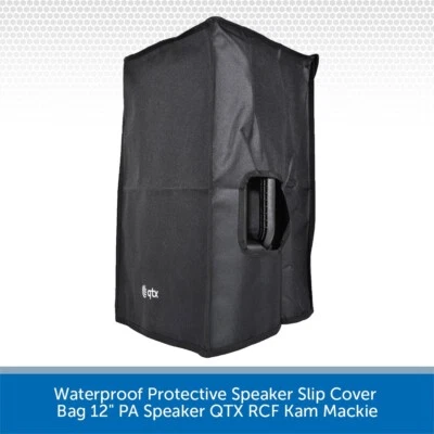 Waterproof Protective Speaker Slip Cover Bag 12" PA Speaker QTX RCF Kam Mackie
