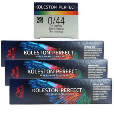 Wella Koleston Perfect ME Special Mix 3 x 60 ml 0/44 Rot Intensiv Set