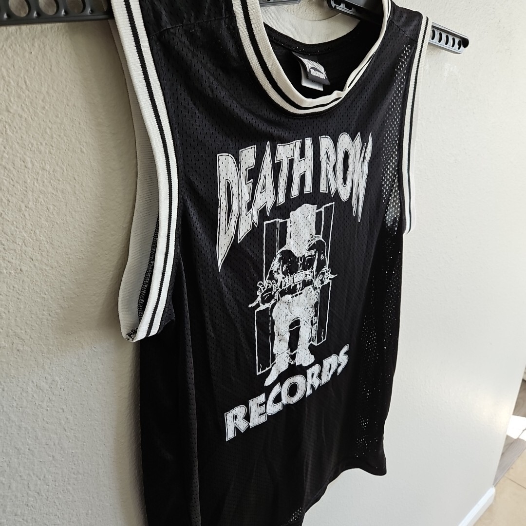 FILA Maglia basket Death Row Records canotta uomo taglia small nero bianco hip hop