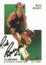 Rick Barry certified autograph signed autographed 1992 Courtside Flashback card