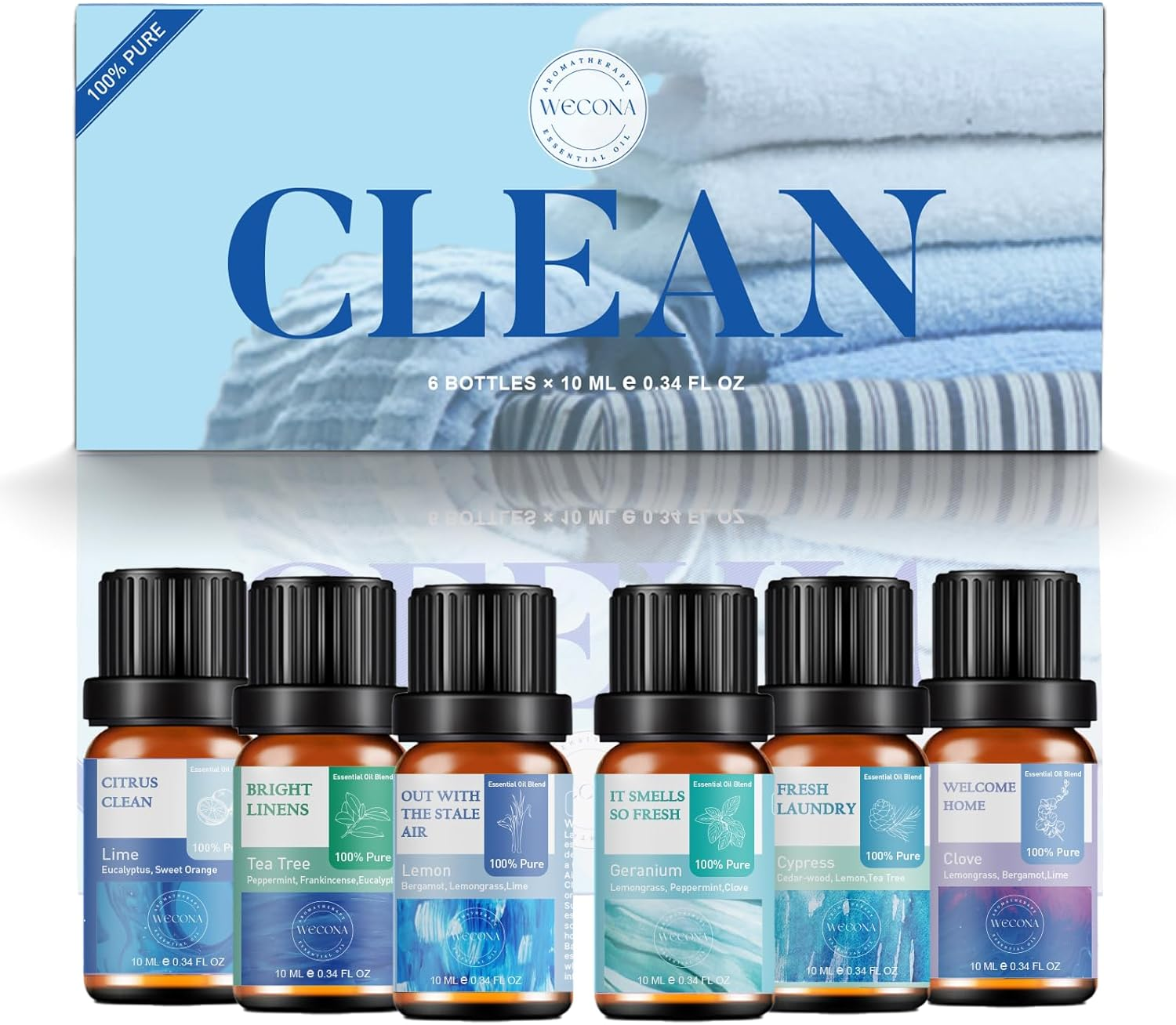 Essential Oils for Laundry - 100% Pure Essential Oils for Diffusers for Home,6X1-image