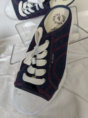 Polo Ralph Lauren Shoes Women's Slip-on Sneakers Denim Blue