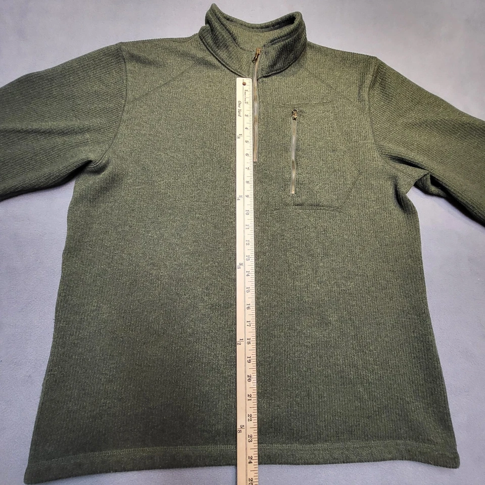 Outdoor Life Pullover Mens L Green Quarter Zip Long Sleeve - Image 4 of 4