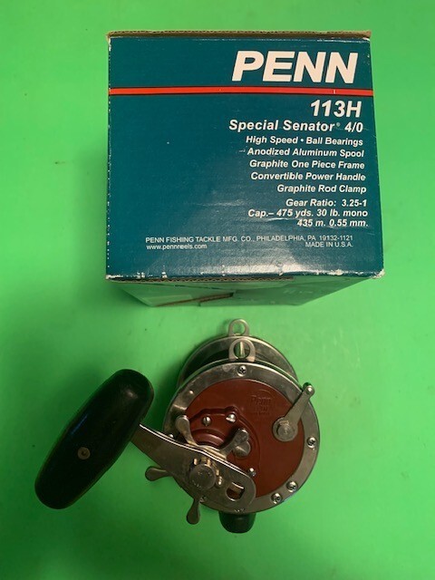 PENN SPECIAL SENATOR 113H 4/0 TROLLING FISHING REEL WITH THE