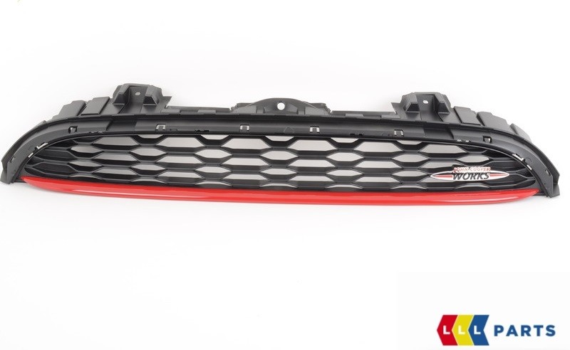 MINI NEW GENUINE F56 F57 FRONT JCW BLACK HOOD GRILLE WITH JCW LOGO