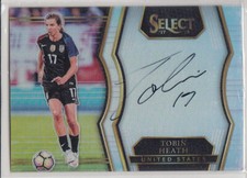2017-18 PANINI SELECT SOCCER TOBIN HEATH AUTO SP USA AUTOGRAPH PRIZM WOMEN