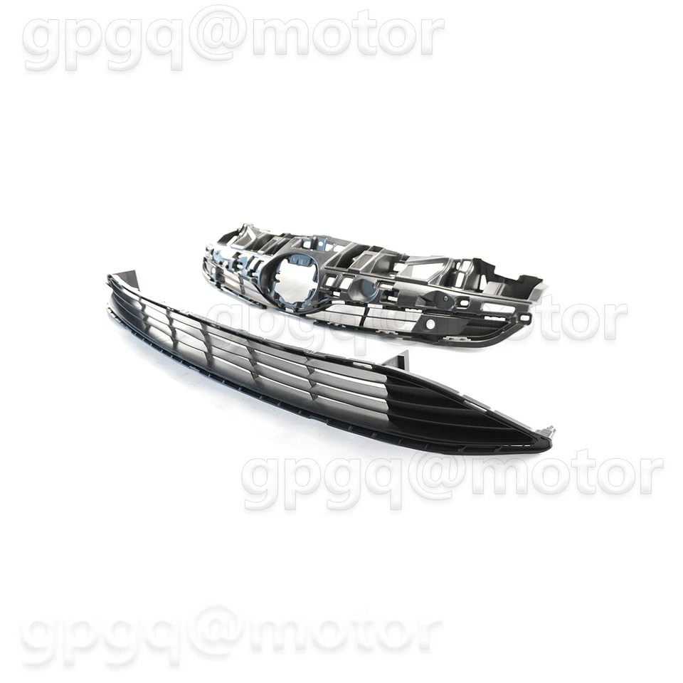 Juego de 2 kit de montaje de rejilla de barra frontal de parachoques para Toyota Prius 2016-2018 Foto 4 de 4