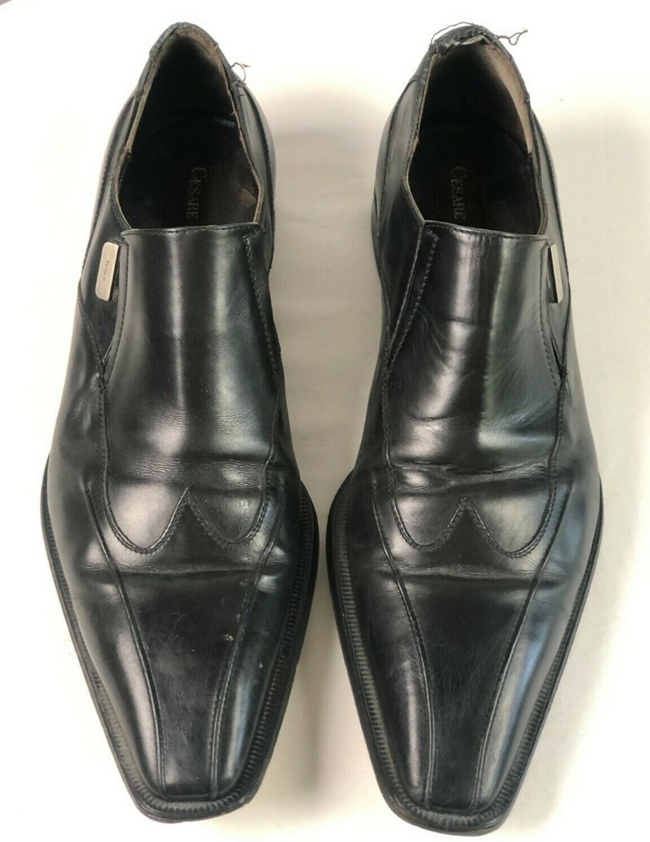 Cesare Paciotti ブラック Sleek Cesare Paciotti Men's Shoes] Size US10 - Black Leather