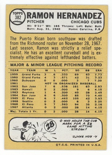 Set builders: 1968 Topps 300-399 VG/EX & better, FREE shipping - Picture 249 of 323