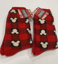 disney 100 retro reimagined Men  s Cozy Socks 2 Pairs Size 10/13