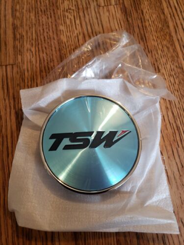 TSW Wheels Silver / Chrome Custom Wheel Center Cap # C-370-2 (1) - Picture 1 of 5