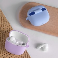 Matte Soft Silicone earphone Protective Case Hook For Xiaomi Redmi buds 6 lite