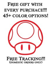 Toad, Mario, Peach, Luigi, Toadette, Vinyl, Decal, Sticker, Nintendo, Mushroom
