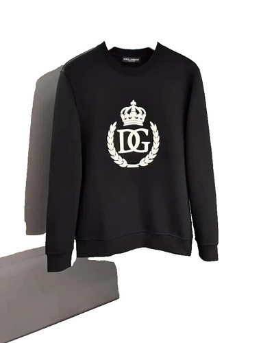 DOLCE & GABBANA MARTINI Sacred Heart Print Cotton Shirt Black Gold