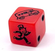 Monopoly Speed Die - Red and Black - Game Rep...