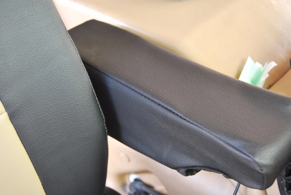 HUMMER H1 1992-2006 IGGEE S. CUERO AJUSTE PERSONALIZADO 2 FUNDAS ASIENTO DELANTERO 13 COLORES Foto 4 de 4