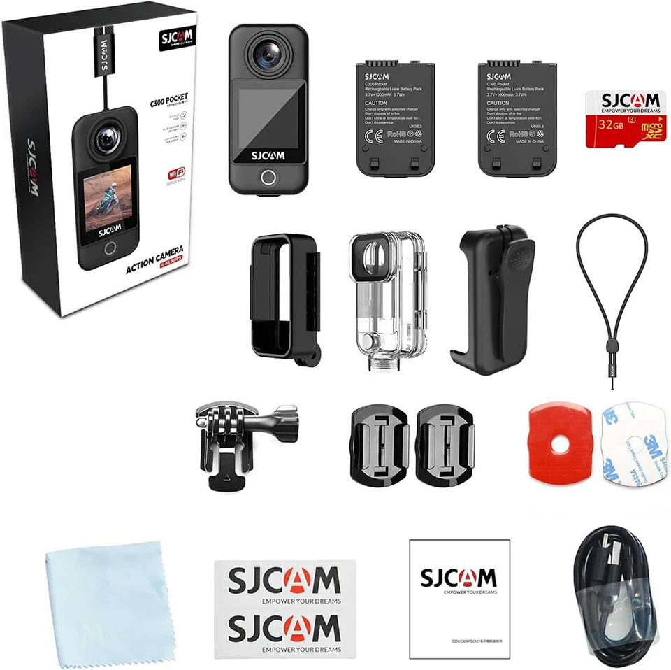 SJCAM C300 Action Kamera 4K30fps Dual Touchscreen Sportkamera WiFi 20MP EIS