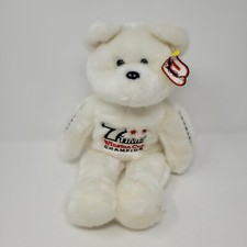 Gold 'N Bears Plush White Bear Dale Earnhardt 7 Time Winston Cup Champion NWT