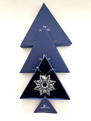 スワロフスキー swarovski オーナメント 2003 SWAROVSKI 2003 ORNAMENT with original BOX and COA | eBay