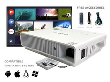 2500 Lumens DLP Projector School College Church Weekly Usage Laser/LED Hybrid