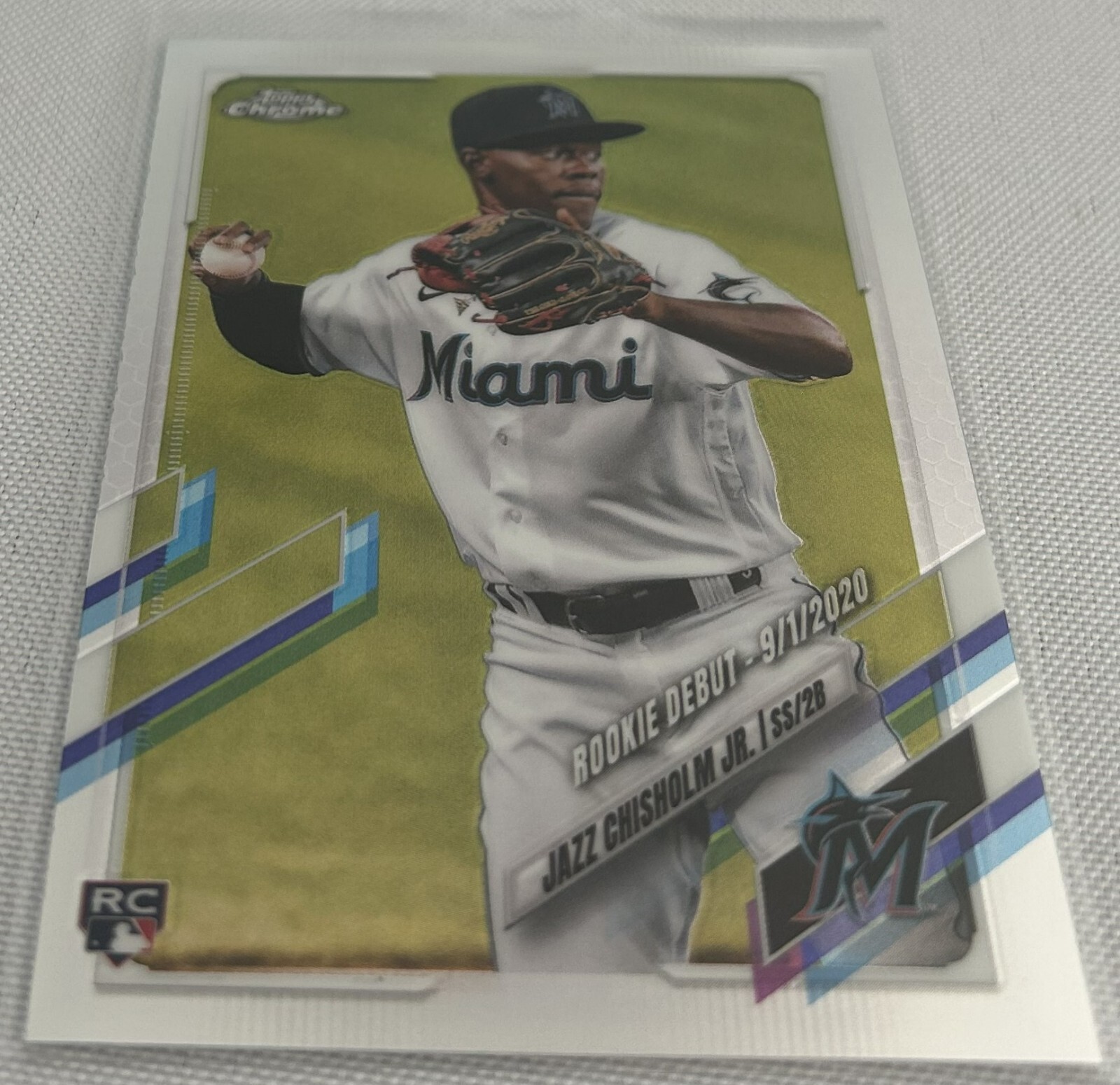 2021 Topps Chrome Baseball Update Jazz Chisholm Jr. Miami Marlins rookie #USC52