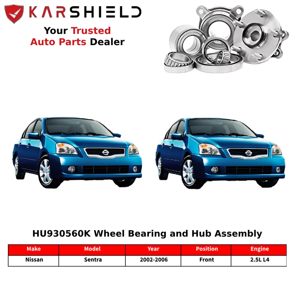 2.5L Front Wheel Hub Bearing Repair Kit For 2002 2003 2004-2006 Nissan Sentra - Image 2 of 4