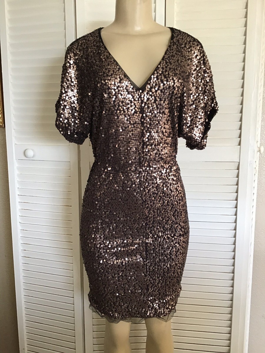 french connection graduation dress Grey Short Bead Homecoming Dress with Open Back main image 1